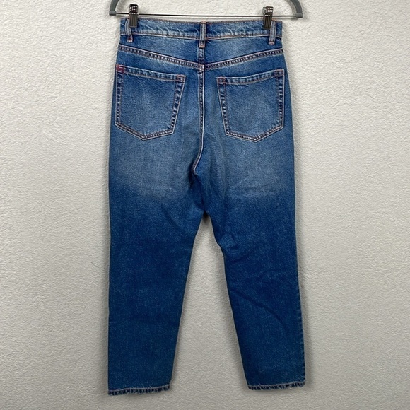 BDG Full Zip Leg Slim Straight Tapered Jeans High Rise Rigid Denim Sz 27 - Picture 8 of 15